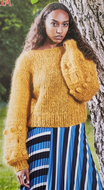 Sweater med store ærmer og bomber - Bella by Permin